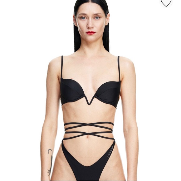 NWT H&M X Mugler padded bikini size 14 - Picture 4 of 9
